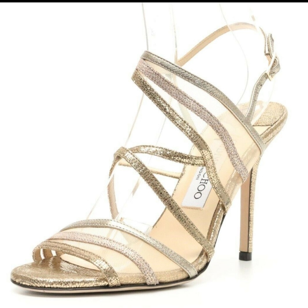 Jimmy Choo gold heels